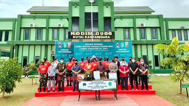 
 Kodim 0906/KKR Raih Dua Penghargaan dalam Binter TNI AD 2021