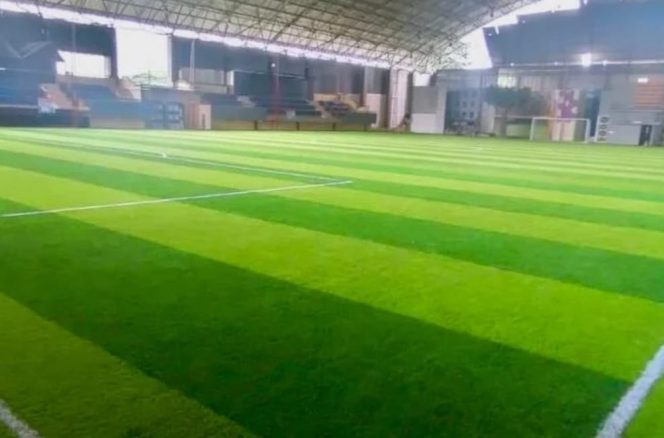 
Dispora Kukar Terus Benahi Lapangan Mini Soccer