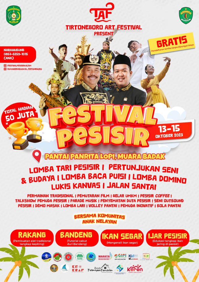 
Festival Pesisir 2023, Edi – Rendi  Komitmen Mendukung Event Kreatif Garapan Pemuda