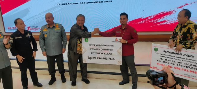 
Pemkab Kukar Terima Deviden Rp 40 Miliar dari Tiga Perseroda
