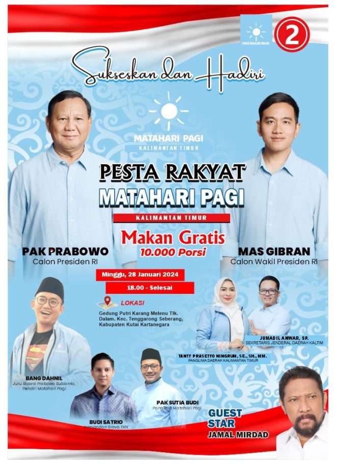 
Relawan Prabowo Bakal Gelar Kampanye di Kukar, Target Menang Satu Putaran