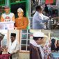 Teks foto : Bupati dan Wakil Bupati Kukar saat membagikan bantuan kepada masyarakat selama Safari Ramadhan