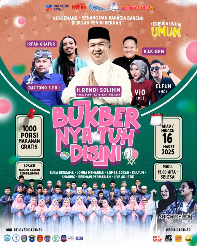 
1.000 Porsi Gratis! Bukber Akbar Bareng Wabup Kukar, Ada Hiburan & Lomba Seru