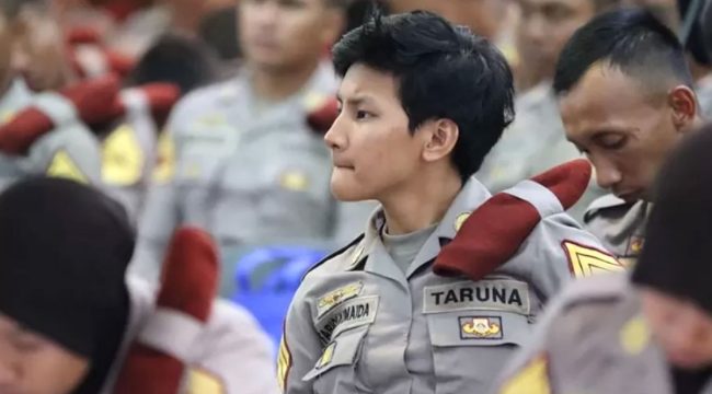 Ipda Fabiola Umaida saat masih menjalani pendidikan taruna kepolisian sebelum lulus dan bertugas sebagai perwira di Polres Kutai Kartanegara. (Istimewa/Instagram Ipda Fabiola Umaida)
