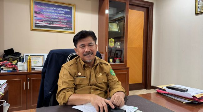 Sekda Kukar Sunggono menjelaskan persiapan Pemkab Kukar sebagai calon tuan rumah MTQ tingkat Provinsi Kaltim 2026. (Angga/okeborneo.com)