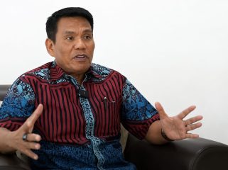 Tenaga Ahli Gubernur Kaltim, Rusman Yaqub, saat menyampaikan pandangannya terkait pelaksanaan program Gratispol Pemprov Kaltim. (Istimewa)