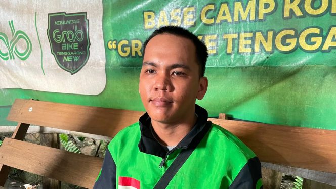 
Wakil Ketua Komunitas Grab Tenggarong, Jaini Ali. (Angga/okeborneo.com)