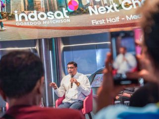 Suasana pemaparan kinerja semester I 2026 Indosat Ooredoo Hutchison di hadapan media. (Dok. Indosat Ooredoo Hutchison)W
