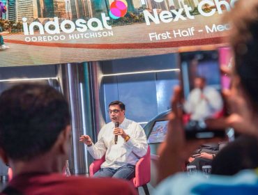 Suasana pemaparan kinerja semester I 2026 Indosat Ooredoo Hutchison di hadapan media. (Dok. Indosat Ooredoo Hutchison)W