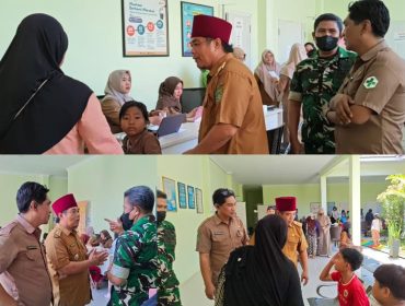 Forkopimcam Sebulu memantau penanganan pasien di Puskesmas Sebulu I, Senin (3/8/2026). (Istimewa)