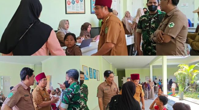 Forkopimcam Sebulu memantau penanganan pasien di Puskesmas Sebulu I, Senin (3/8/2026). (Istimewa)