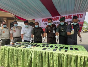 Pemusnahan Barang Bukti yang disita Kejaksaan Kukar (istimewa)