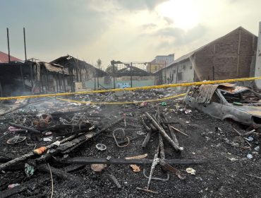 Kebakaran di Jalan Delta (Angga/okeborneo.com)